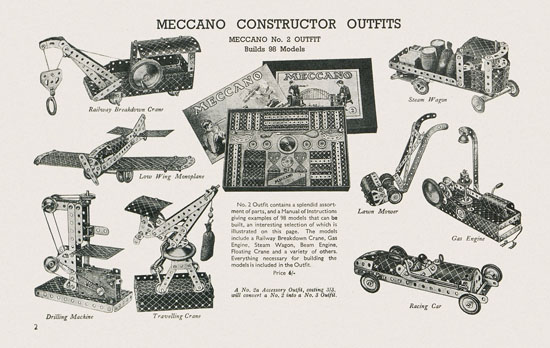 Seite 4 Meccano Toys of Quality catalog 1938-1939