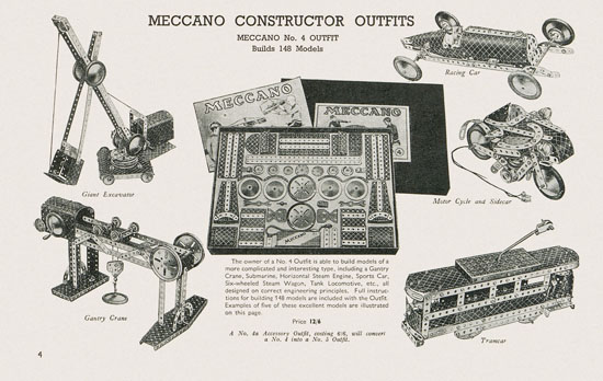 Meccano Toys of Quality catalog 1938-1939