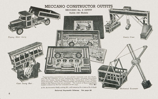 Meccano Toys of Quality catalog 1938-1939