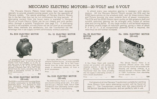 Seite 13 Meccano Toys of Quality catalog 1938-1939