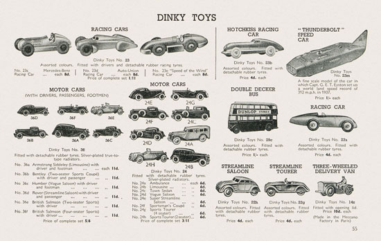 Meccano Toys of Quality catalog 1938-1939