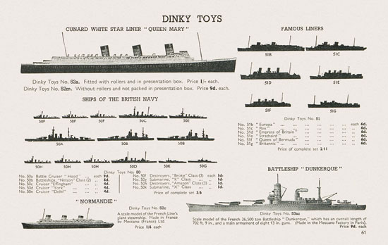 Meccano Toys of Quality catalog 1938-1939