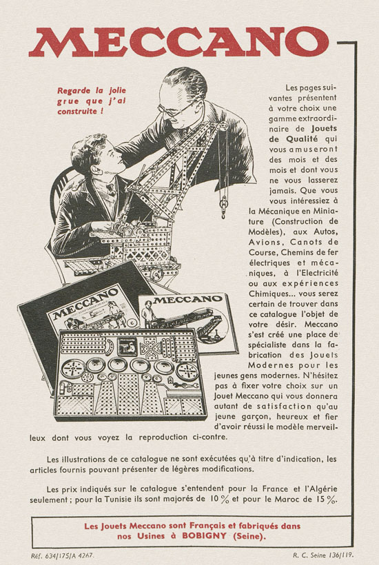 Meccano catalogue 1934