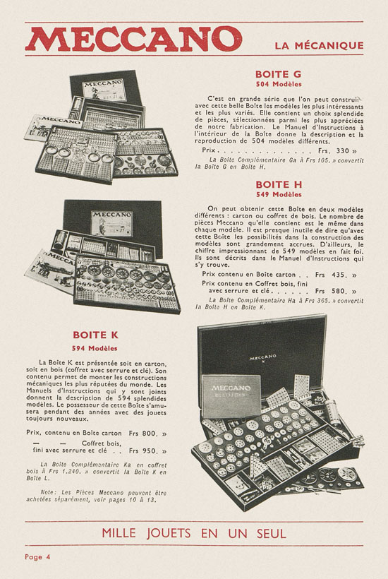 Meccano catalogue 1934