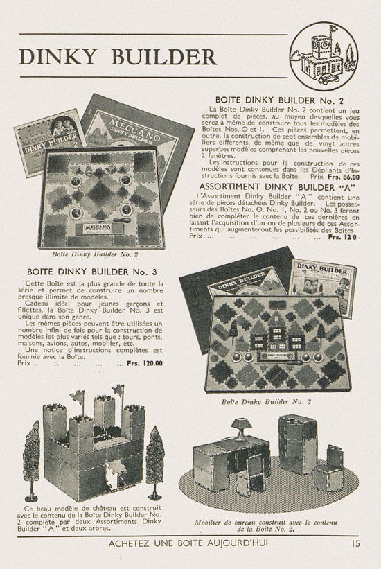 Jouets Meccano catalogue 1937