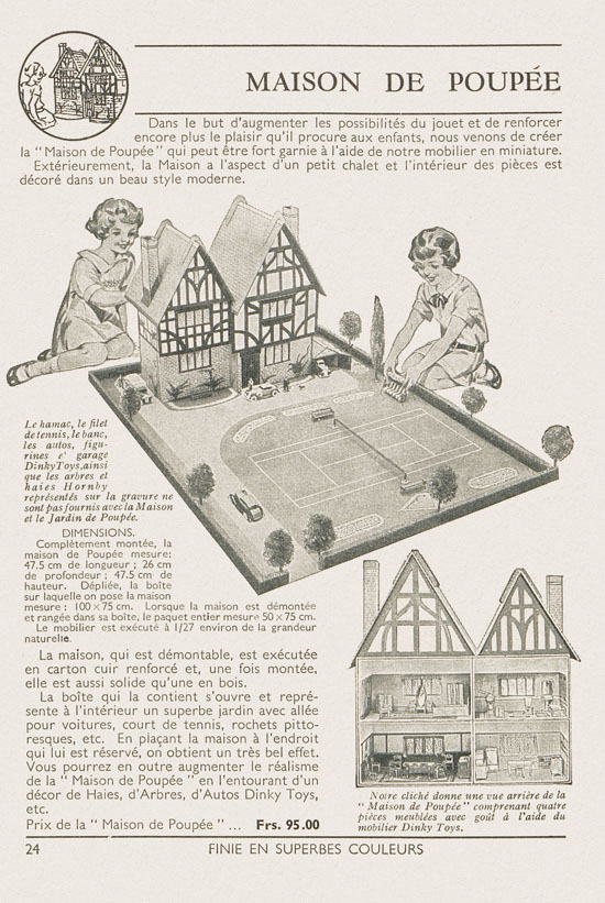 Jouets Meccano catalogue 1937