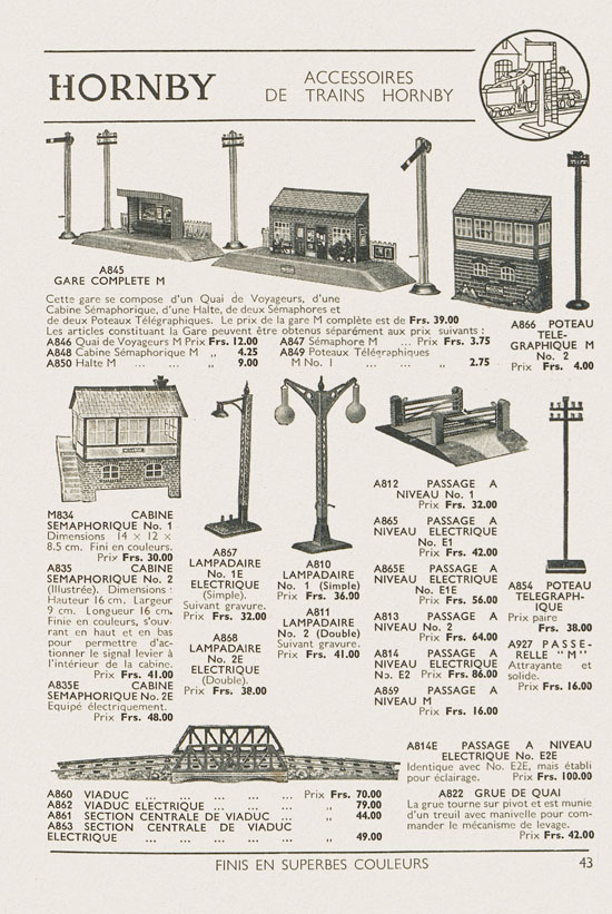 Jouets Meccano catalogue 1937