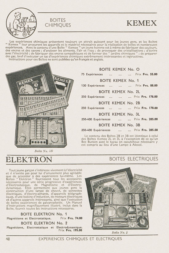 Jouets Meccano catalogue 1937