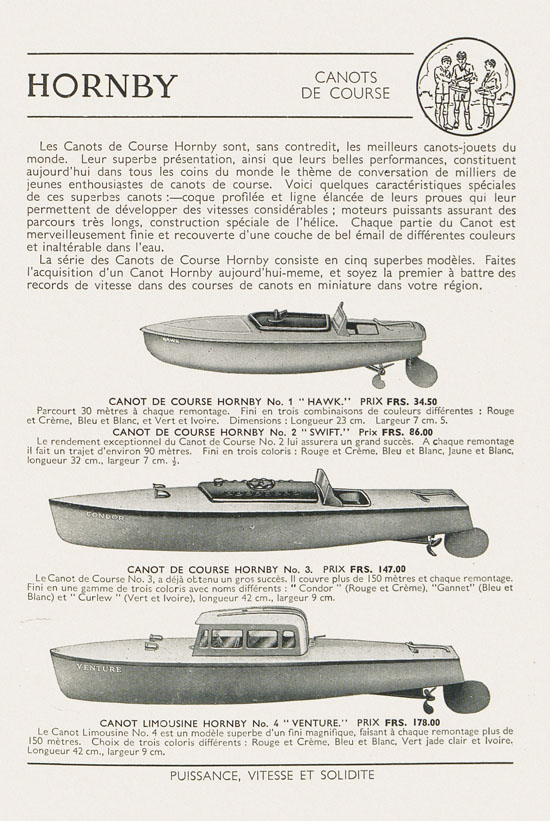 Jouets Meccano catalogue 1937