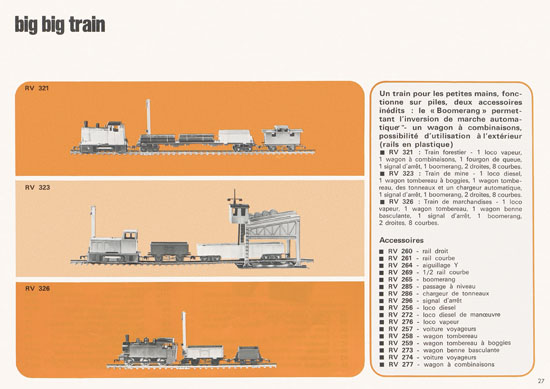 Meccano catalogue général 1972