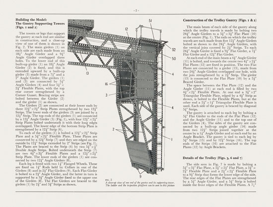 Meccano Leaflet No. 10 1971 Automatic Gantry Crane