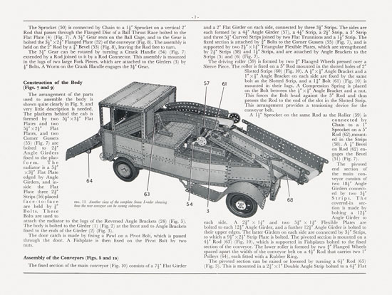 Meccano Leaflet No. 11 1974 Automatic Snow Loader