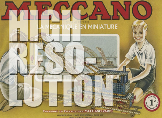 Meccano Manuel d'instructions 1 a 1949