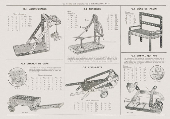 Meccano Manuel d'instructions 3 1958