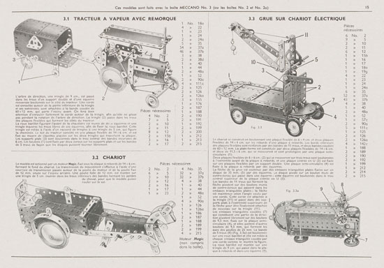 Meccano Manuel d'instructions 3 1958