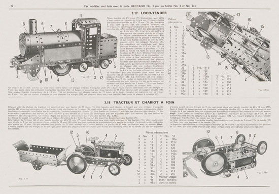 Meccano Manuel d'instructions 3 1958