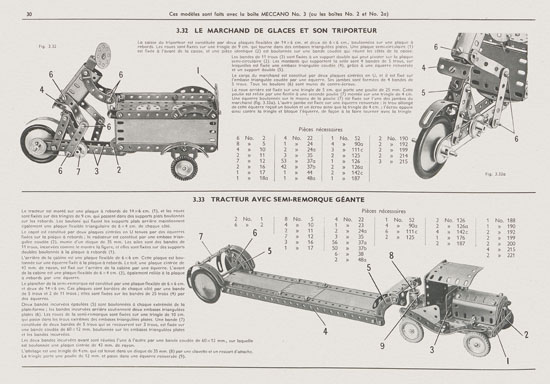 Meccano Manuel d'instructions 3 1958