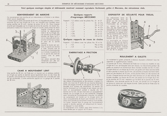 Meccano Manuel d'instructions 3 1958