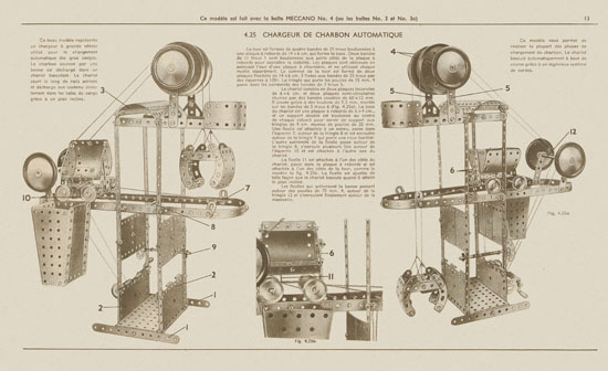 Meccano Manuel d'instructions 3 A 1950