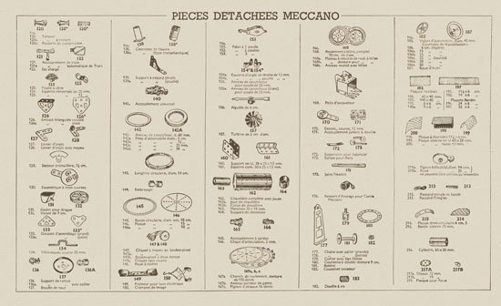 Meccano Manuel d'instructions 3 A 1950