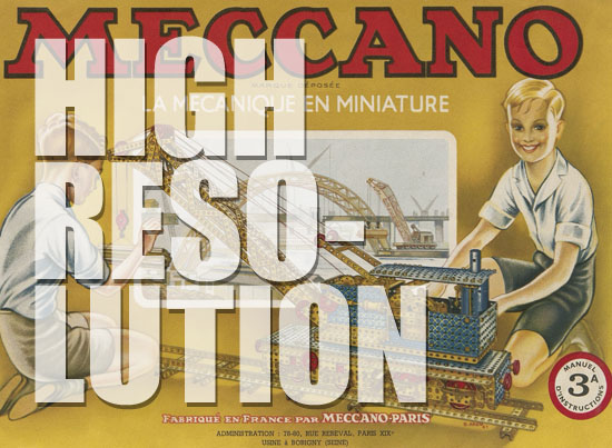 Meccano Manuel d'instructions 3 A 1950