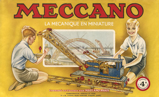 Meccano Manuel d'instructions 4 A 1951