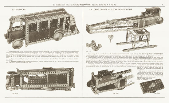 Meccano Manuel d'instructions 4 A 1951