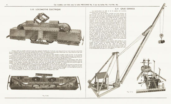 Meccano Manuel d'instructions 4 A 1951