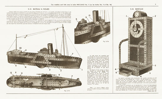 Meccano Manuel d'instructions 4 A 1951