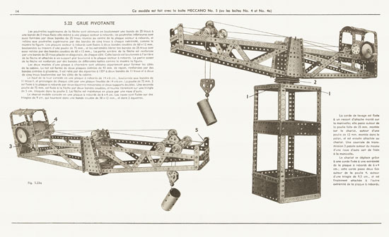 Meccano Manuel d'instructions 4 A 1951