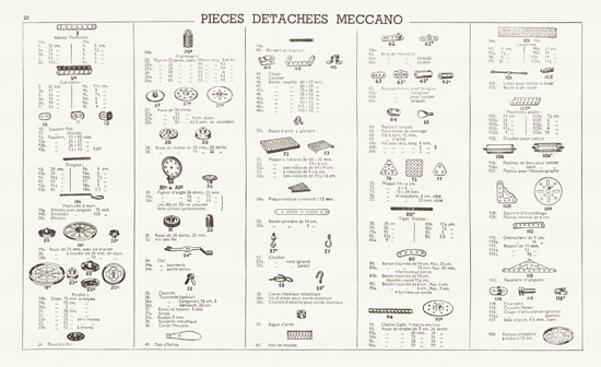 Meccano Manuel d'instructions 4 A 1951