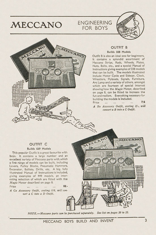 Meccano Products catalogue 1937