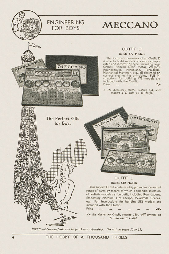 Seite 6 Meccano Products catalogue 1937