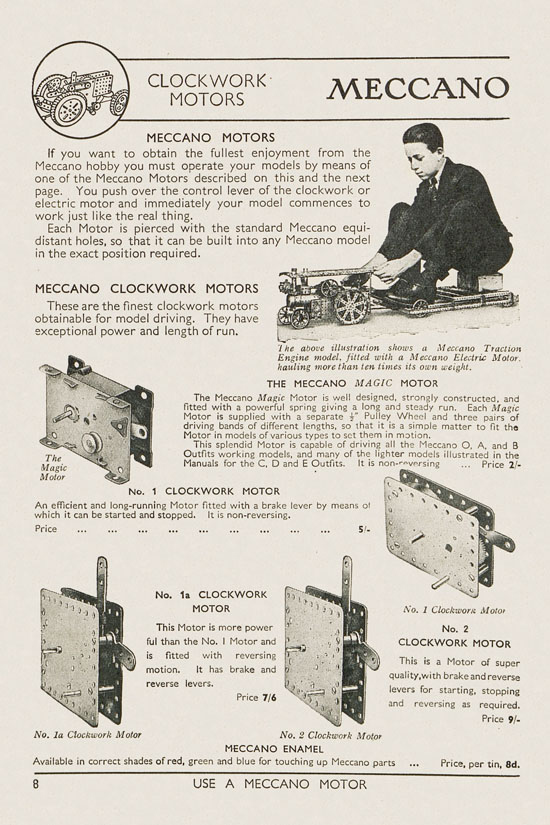 Meccano Products catalogue 1937