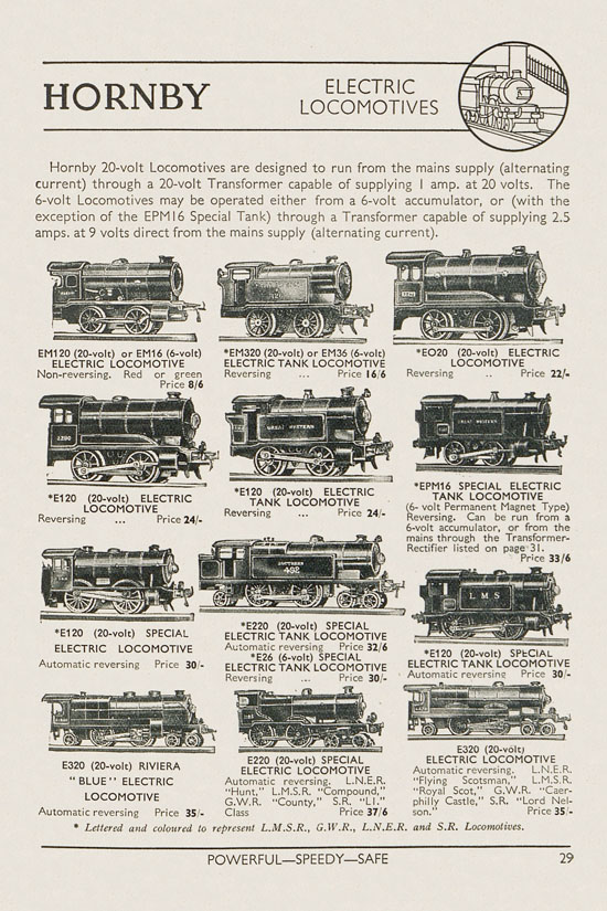 Meccano Products catalogue 1937