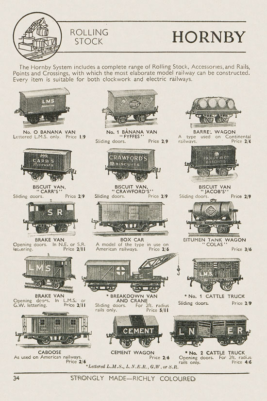 Seite 36 Meccano Products catalogue 1937