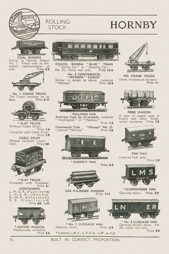 Seite 38 Meccano Products catalogue 1937