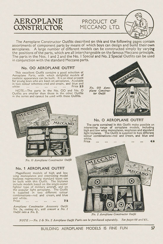 Meccano Products catalogue 1937