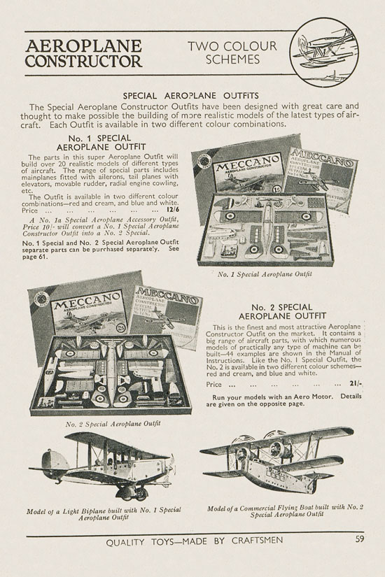 Meccano Products catalogue 1937