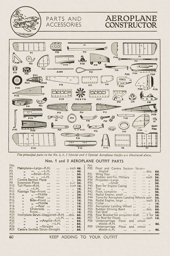 Meccano Products catalogue 1937