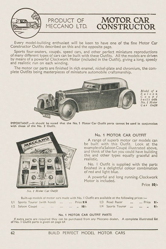 Seite 64 Meccano Products catalogue 1937