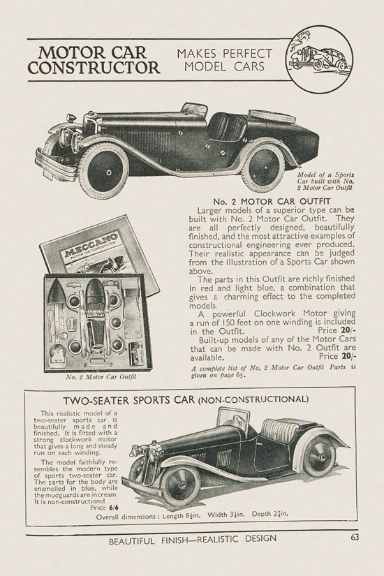 Seite 65 Meccano Products catalogue 1937