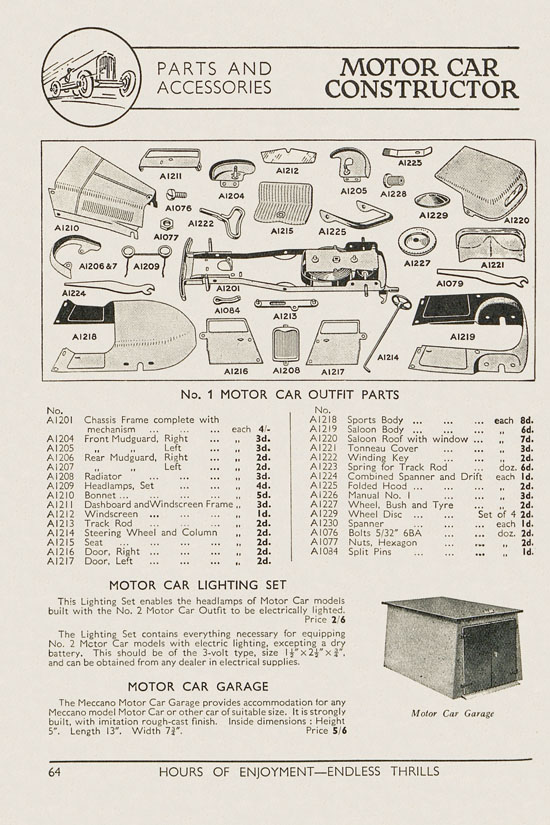 Seite 66 Meccano Products catalogue 1937