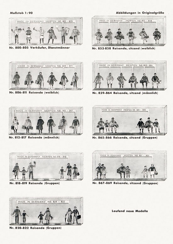 Seite 3 Walter Merten Sonderprospekt für H0-Figuren 1956