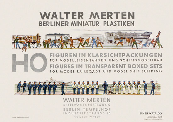 Seite 1 Walter Merten H0-Figuren Behelfskatalog 1960