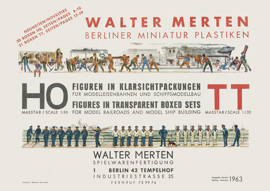 Seite 1 Walter Merten H0 und TT Figuren Katalog 1963