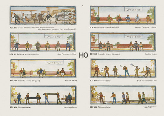 Walter Merten H0 und TT Figuren Katalog 1963