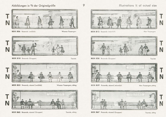 Walter Merten H0 TT und N Figuren Katalog 1966