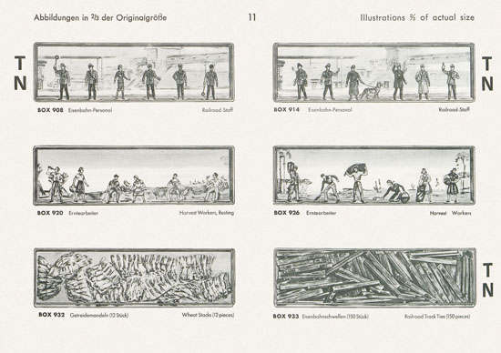 Walter Merten H0 TT und N Figuren Katalog 1966