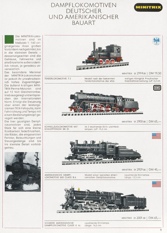 Minitrix Katalog 1970-1971